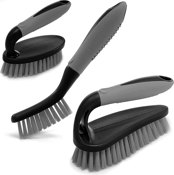 29%OFF Scrub Brush Set of 3pcs - Cleaning Shower Scrubber with Ergonomic Handle