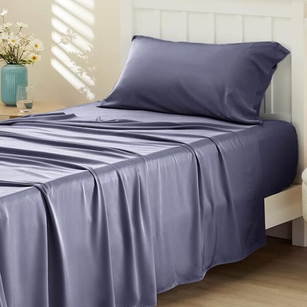 Bedsure Twin Sheets Set, Cooling Sheets Twin Size Bed Set