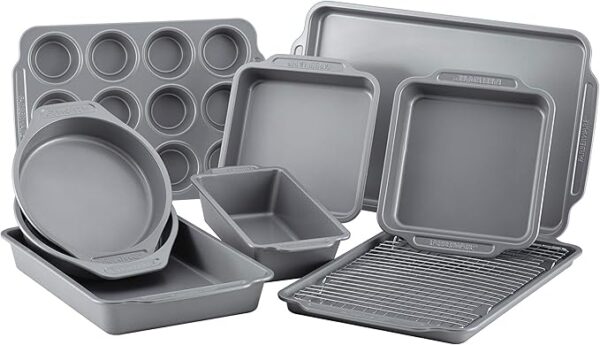 Farberware Nonstick Steel Bakeware Set with Cooling Rack